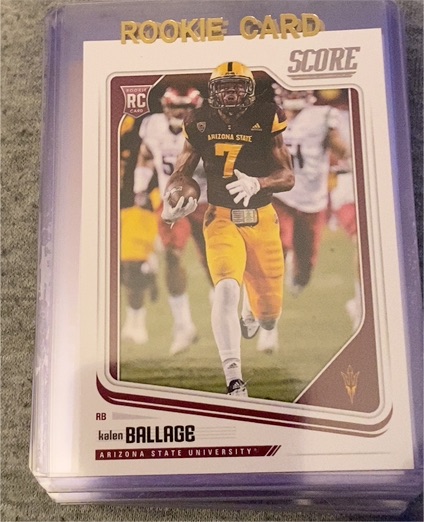 2018 Score #372 Kalen Ballage — front