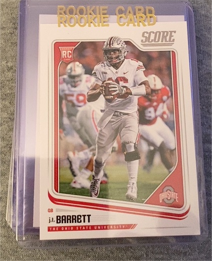 2018 Panini Score #423 J.T. Barrett — front