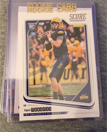 2018 Panini Score #354 Logan Woodside Rookie Card — front