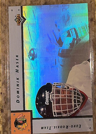 1992-93 Upper Deck Euro-Rookie Team #ERT3 Dominik Hasek — front