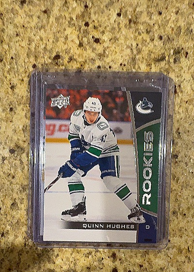 2021-22 Upper Deck #453 Quinn Hughes Vancouver Canucks Young Guns — front