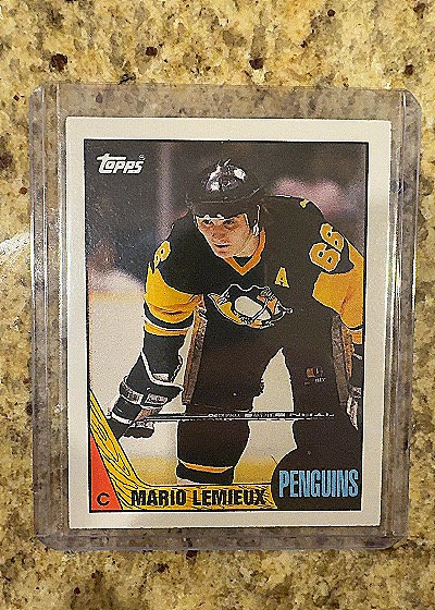 1987-88 Topps #15 Mario Lemieux — front