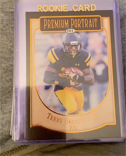2018 Sage Hit Premium Portrait #PP-XX Terry Swanson Jr. — front