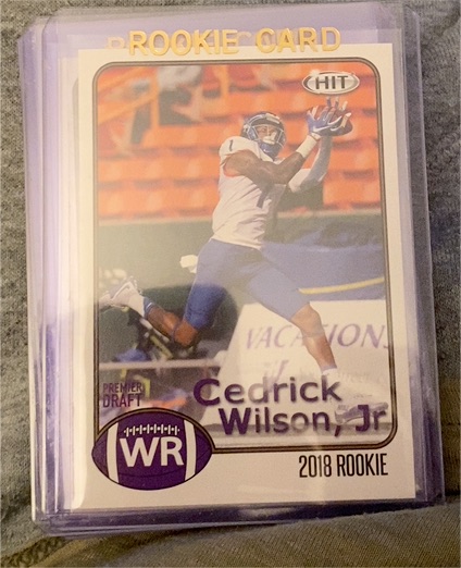 2018 Sage Hit #8 Cedrick Wilson Jr — front