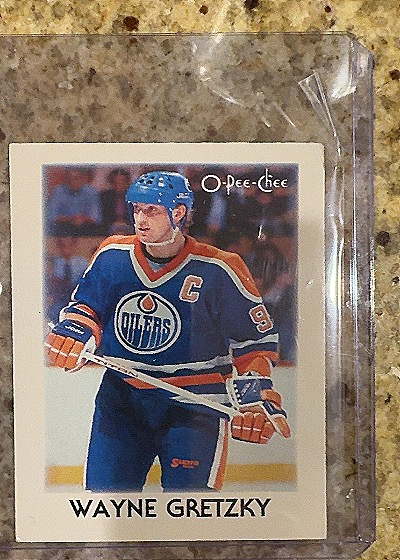 1987-88 O-Pee-Chee Mini #13 Wayne Gretzky — front