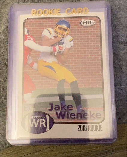 2018 Sage Hit #2 Jake Wieneke — front
