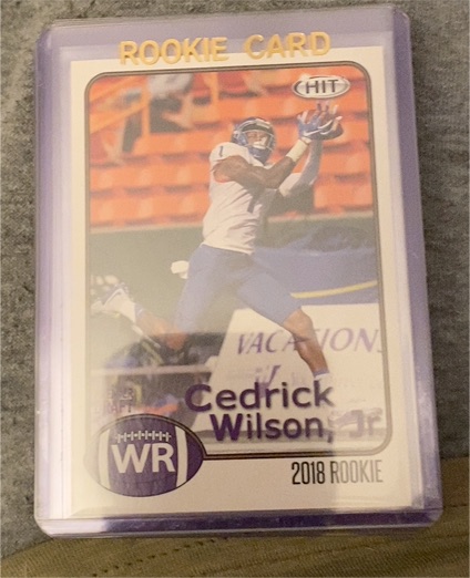 2018 Sage Hit #WR Cedrick Wilson Jr. — front