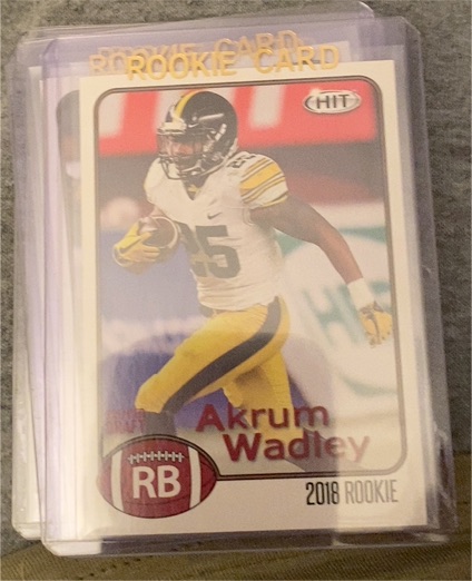 2018 Sage Hit #25 Akrum Wadley — front
