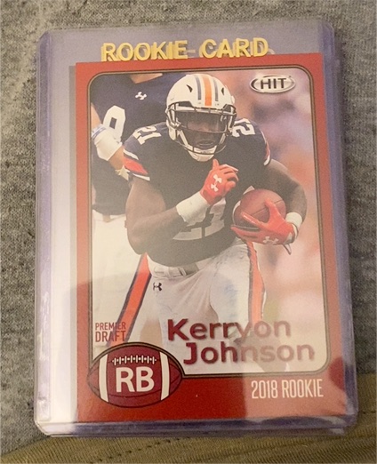 2018 Sage Hit Premier Draft #105 Kerryon Johnson — front