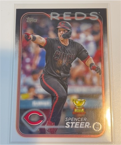 2024 Topps Series 2 #485 Spencer Steer — front