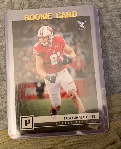 2018 Panini Football Rookie Card Troy Fumagalli — front