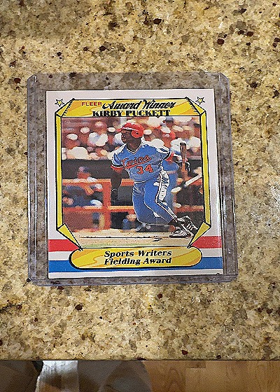 1987 Fleer Award Winners #30 Kirby Puckett — front