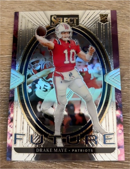 2024 Panini Select #5 Drake Maye Select Future Patriots — front