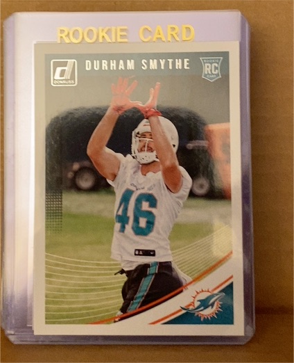 2018 Donruss #385 Durham Smythe Rookie Card — front