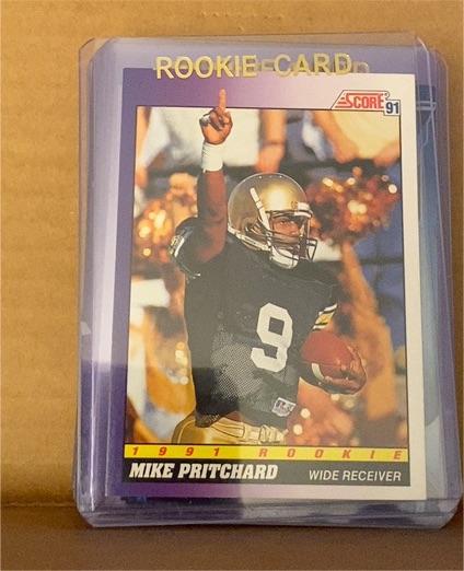1991 Score #592 Mike Pritchard Rookie — front