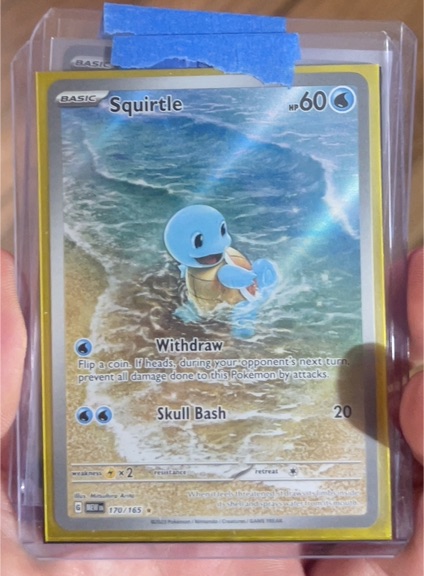 2023 Pokemon Scarlet & Violet 151 #170 Squirtle Illustration Rare — front