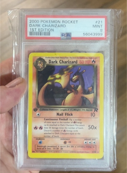 2000 Pokemon Rocket 1st Edition #21 Dark Charizard — front