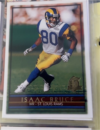 1996 Topps #140 Isaac Bruce — front