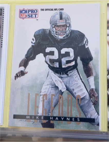 1991 Pro Set Football Legends #697 Mike Haynes — front