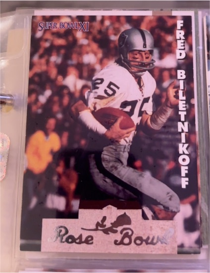 1993 Heads & Tails SB XXVII #SB9 Fred Biletnikoff — front