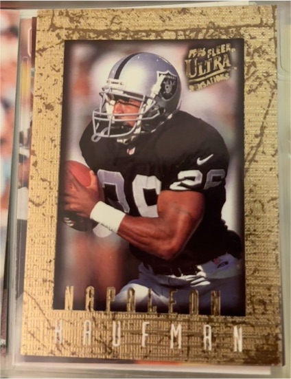 1996 Fleer Ultra Sensations #76 Napoleon Kaufman — front