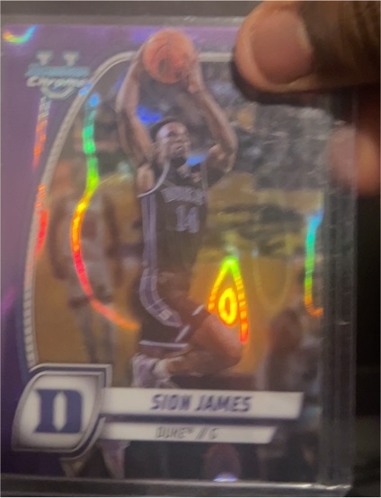 2024-25 Bowman University Chrome #63 Sion James — front
