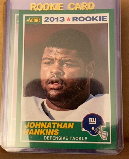 2013 Score #376 Johnathan Hankins Rookie — front