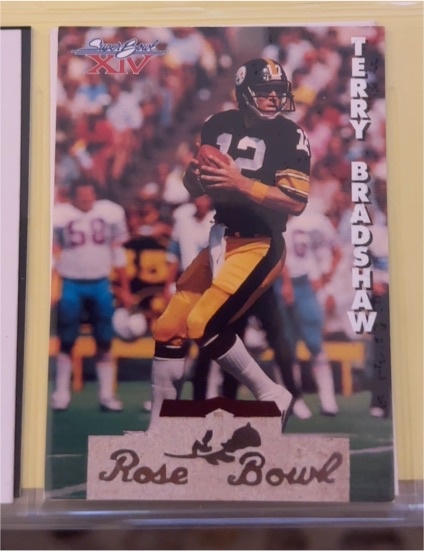 1993 Heads & Tails #SB8 Terry Bradshaw — front