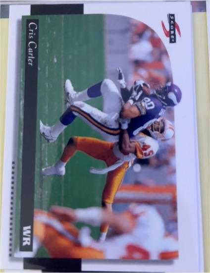 1996 Score #71 Cris Carter — front