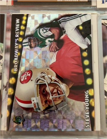1996 Topps Broadway's Review #BR7 Steve Young — front