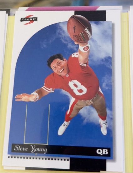 1996 Score #187 Steve Young — front