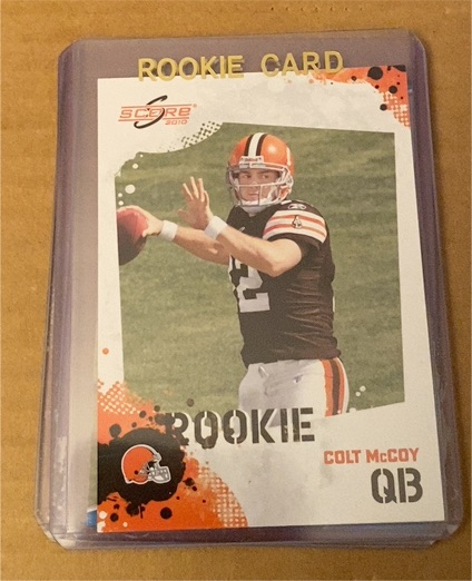 2010 Score #323 Colt McCoy Rookie Card — front