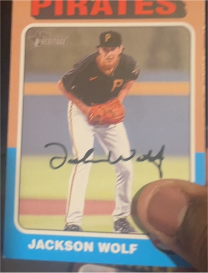 2023 Topps Heritage #661 Jackson Wolf — front