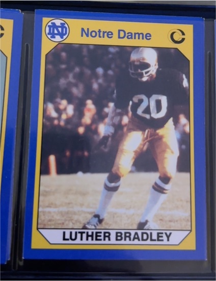 1990 Collegiate Collection #54 Luther Bradley — front