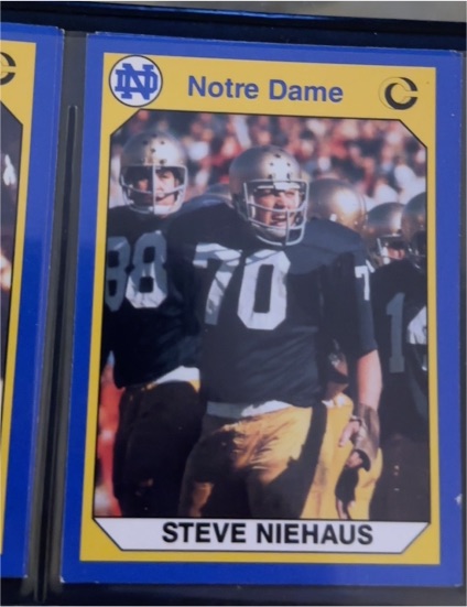 1990 Collegiate Collection #55 Steve Niehaus — front