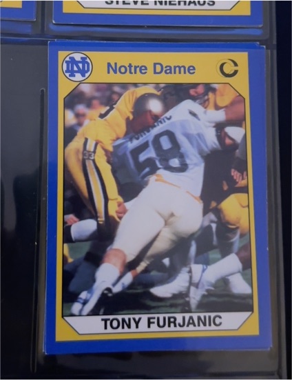 1990 Collegiate Collection #53 Tony Furjanic — front