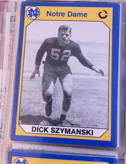 1990 Collegiate Collection Notre Dame #184 Dick Szymanski — front