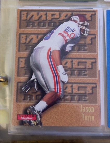 1996 SkyBox Impact Rookie Jason Dunn — front