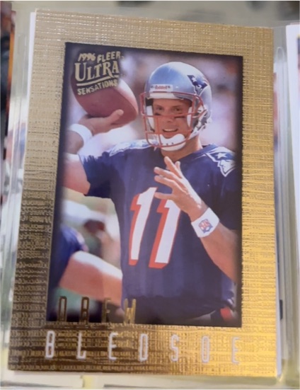 1996 Fleer Ultra Sensations #62 Drew Bledsoe — front