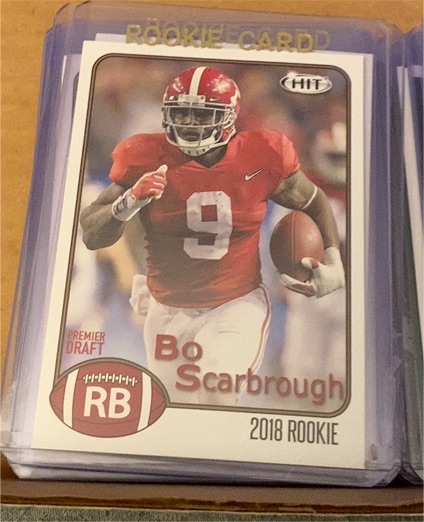 2018 Sage Hit #25 Bo Scarbrough — front
