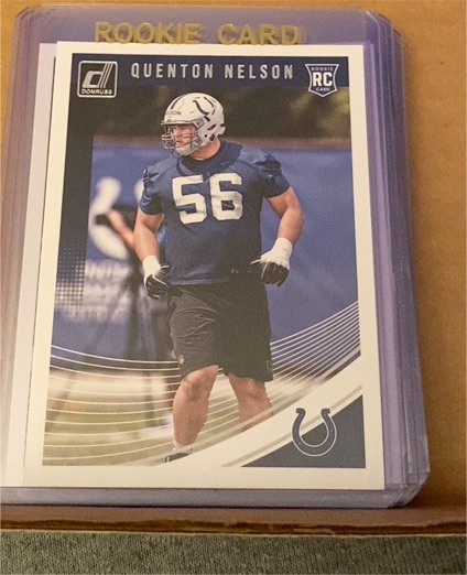 2018 Panini Donruss #351 Quenton Nelson Rookie Card — front