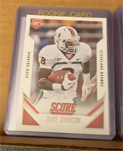 2015 Panini Score # Duke Johnson Rookie Card — front