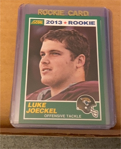 2013 Score #394 Luke Joeckel — front