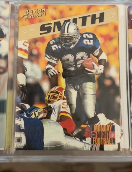 1995 Action Packed Monday Night Football #55 Emmitt Smith — front
