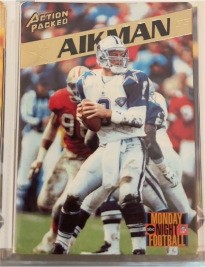 1995 Action Packed Monday Night Football #3 Troy Aikman — front