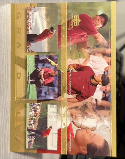 2001 Upper Deck Tiger Woods Collection Career Grand Slam #TWC26 — front