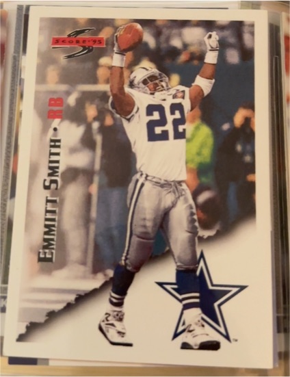 1995 Score #10 Emmitt Smith — front