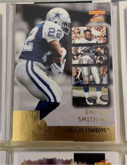 1996 Score Numbers Game #8 Emmitt Smith — front