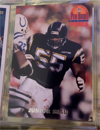 1993 Heads & Tails SB XXVII #SB4 Junior Seau — front