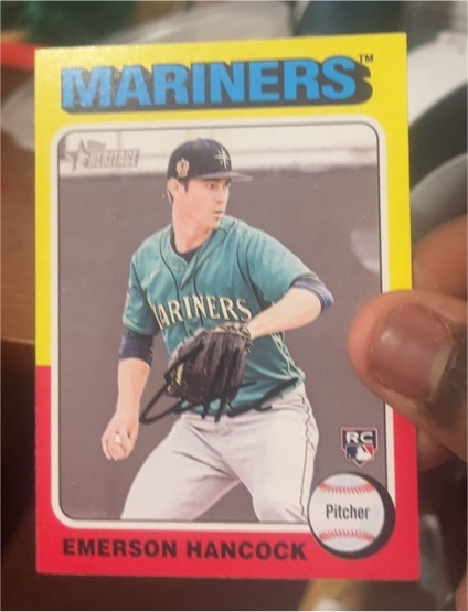 2024 Topps Heritage #320 Emerson Hancock — front